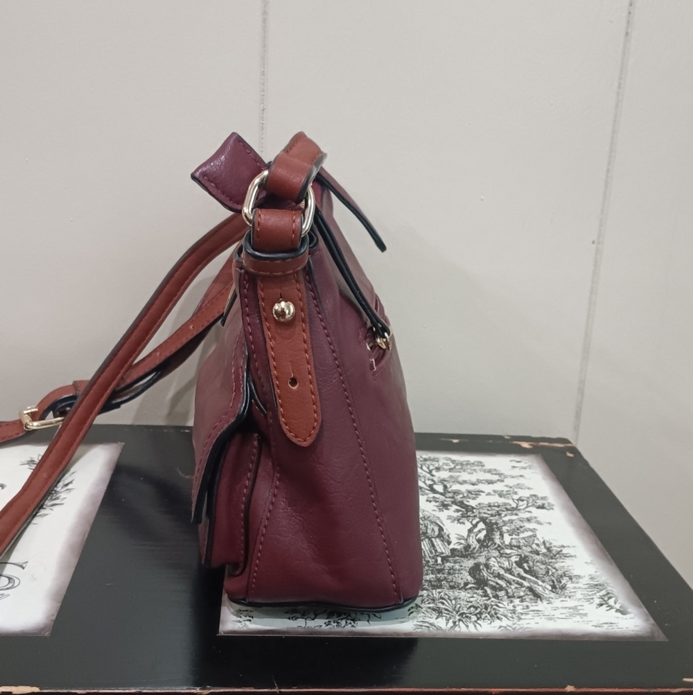 SIMPLY NOELLE Shoulder Bag Purse Crossbody Adjustable Strap Colorblock 6"x10" - Picture 7 of 12